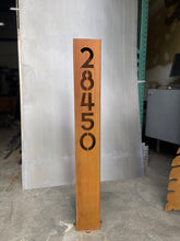 Load image into Gallery viewer, Address Sign - Yard Address Sign - Rusted - Double Sided - Custom Address Sign - Address Sign For Driveway.