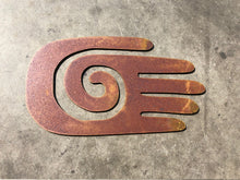 Load image into Gallery viewer, Kokopelli Hand Southwest New | Wall Art | Yard Art | Kokopelli | Rusted Art | Rustic