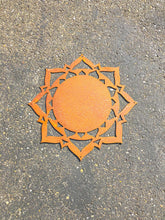 Load image into Gallery viewer, Flower Sun Wall Art - Rusted Sun - Rustic Sun - Yard Art - Sun Metal Wall Art - Outdoor/Indoor Wall Art