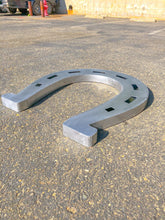 Load image into Gallery viewer, Metal Horseshoe - Cowboy Horseshoe - Horseshoe - Steel Art - Barn sign