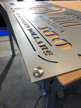 Load image into Gallery viewer, hundred dollar bill wall art-metal hundred dollar bill-brushed metal wall art-100 dollar bill- Hundred Dollar Bill-Wall Art-Steel Art