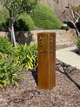 Load image into Gallery viewer, Spain Garden Columns - Landscape Decor - Outdoor Lighting Box Steel Bollards - Yard Art