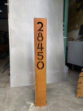 Load image into Gallery viewer, Address Sign - Yard Address Sign - Rusted - Double Sided - Custom Address Sign - Address Sign For Driveway.
