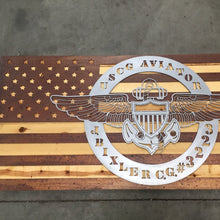 Load image into Gallery viewer, Coast Guard Metal Wall Art - Name and Coast Guard # - Metal Wall Art - USCG AVIATOR - United States Coast Guard Aviator Metal Sign
