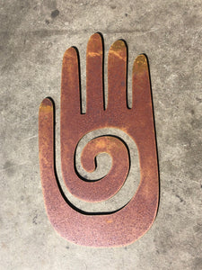 Kokopelli Hand Southwest New | Wall Art | Yard Art | Kokopelli | Rusted Art | Rustic