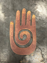 Load image into Gallery viewer, Kokopelli Hand Southwest New | Wall Art | Yard Art | Kokopelli | Rusted Art | Rustic
