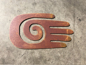 Kokopelli Hand Southwest New | Wall Art | Yard Art | Kokopelli | Rusted Art | Rustic