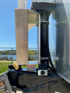 rv flag holder - airstream flag holder - hitch jack flag holder - flag holder - camper flag mount - 3 flags - aluminum flag mount