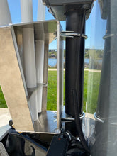 Load image into Gallery viewer, rv flag holder - airstream flag holder - hitch jack flag holder - flag holder - camper flag mount - 3 flags - aluminum flag mount

