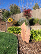 Load image into Gallery viewer, Metal Banana Leaf - Yard Art - Rusted Leaf - Leaf Yard Decor - Rust - Yard stake - Garden Stake - Leaf art - Tropical Banana Leaf
