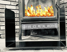 Load image into Gallery viewer, Firewood Holder - Bent Steel Log Holder - Fireplace Indoor Outdoor Firewood Gift Home Decor - Firewood Rack - Log Holder
