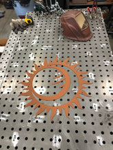 Load image into Gallery viewer, Sun Wall Art - Rusted Sun - Rustic Eclipse Sun - Yard Art - Sun Metal Wall Art - Outdoor/Indoor Wall Art
