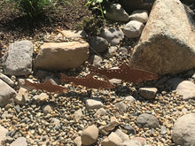 Load image into Gallery viewer, Large Fish Garden Art, Set of 3 Fish, Trout Metal Garden Decor,
