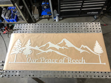 Load image into Gallery viewer, Metal Wall Art - Customizable Hanging Sign - Metal Hanging Sign - Mountains - Pine Trees - Ranch Sign - Gate Sign
