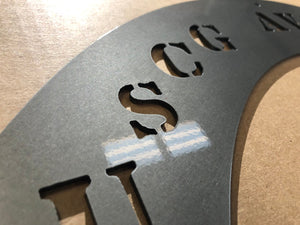 Coast Guard Metal Wall Art - Name and Coast Guard # - Metal Wall Art - USCG AVIATOR - United States Coast Guard Aviator Metal Sign
